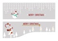 Merry Christmas banners set Royalty Free Stock Photo