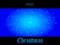 Merry Christmas blank copy space blue panel Royalty Free Stock Photo