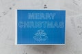 Merry Christmas Blueprint Royalty Free Stock Photo