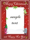 Merry Christmas card Royalty Free Stock Photo
