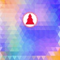 Merry Christmas card abstract geometric background Royalty Free Stock Photo