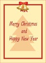 Merry Christmas card Royalty Free Stock Photo