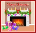 Merry Christmas card. Royalty Free Stock Photo