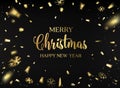 Merry Christmas card. Royalty Free Stock Photo