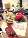 Merry Christmas Card Present Concept Royalty Free Stock Photo