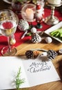 Merry Christmas Card Present Concept Royalty Free Stock Photo