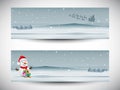 Merry Christmas celebration header or banner design. Royalty Free Stock Photo