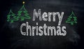 Merry Christmas chalkboard concept