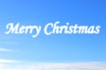 Merry Christmas cloud Royalty Free Stock Photo