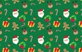 Merry Christmas Color Version Seamless Pattern