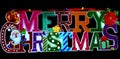 Merry Christmas colorful decoration