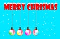 Merry christmas december colorful ball decorations,celebration Happy day,