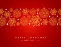 Merry Christmas decorations elements border. Royalty Free Stock Photo