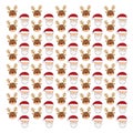 Merry christmas decorative pattern icons Royalty Free Stock Photo