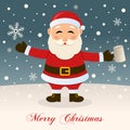 Merry Christmas with Drunk Santa Claus Royalty Free Stock Photo