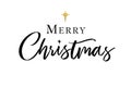 Merry Christmas elegant calligraphy lettering