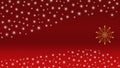 Merry Christmas elegant red background with white snowflakes and elegant red background Royalty Free Stock Photo