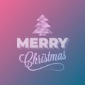 Merry Christmas event vintage lettering abstract background