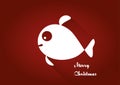 Merry Christmas fish card