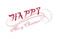 Merry Christmas font design