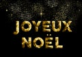 Merry christmas french joyeux noel france country Royalty Free Stock Photo