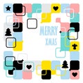 Merry Christmas, geometric abstract background, poster, theme pattern