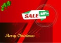 Merry Christmas Gift promotion Coupon Sale off banner