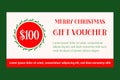 Merry Christmas gift voucher