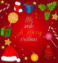 Merry christmas gifts background Royalty Free Stock Photo