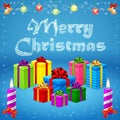 Merry Christmas gifts Royalty Free Stock Photo