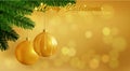 Merry Christmas gold background Royalty Free Stock Photo