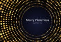 Merry Christmas of gold glitter pattern Royalty Free Stock Photo