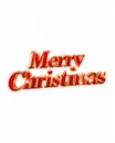 Merry Christmas Gold Text Design Royalty Free Stock Photo