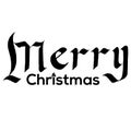 Merry Christmas gothic lettering. eps Vector