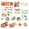 Merry Christmas graphic elements vector