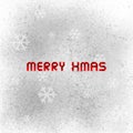 Merry Christmas with gray spray paint