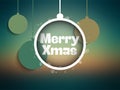 Merry Christmas Green Mesh Gradient Royalty Free Stock Photo