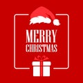 Merry Christmas greeting card design Royalty Free Stock Photo