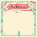 Merry Christmas Greeting card, invitation, poster or background.