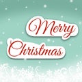 Merry Christmas greeting card