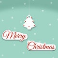 Merry Christmas greeting card