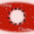 Merry Christmas greeting card