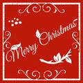 Merry Christmas greeting card