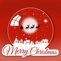 Merry Christmas greeting card