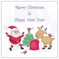 Merry Christmas greeting card