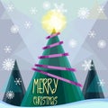 Merry Christmas greeting card