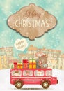 Merry Christmas Greeting Card Royalty Free Stock Photo