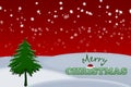 Merry Christmas greetingcard illustration concept Royalty Free Stock Photo