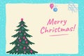 Merry christmas gretting card