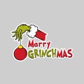 Merry Christmas Grinchmas T-shirt Clipart